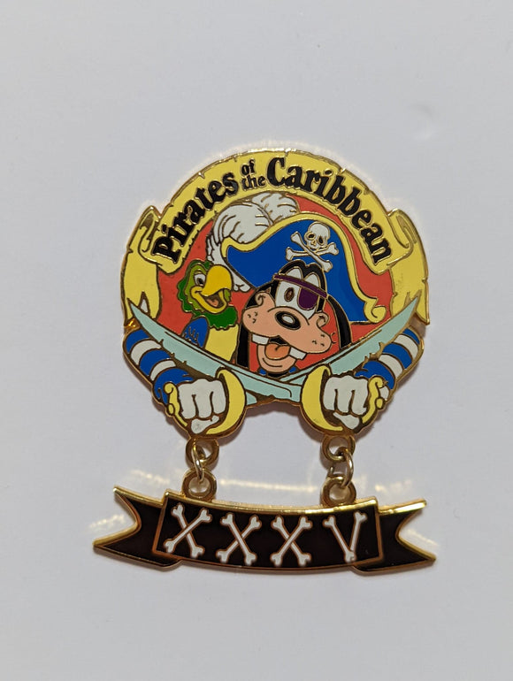 Goofy  DLR - Pirates of the Caribbean 35th Anniversary Dangle
