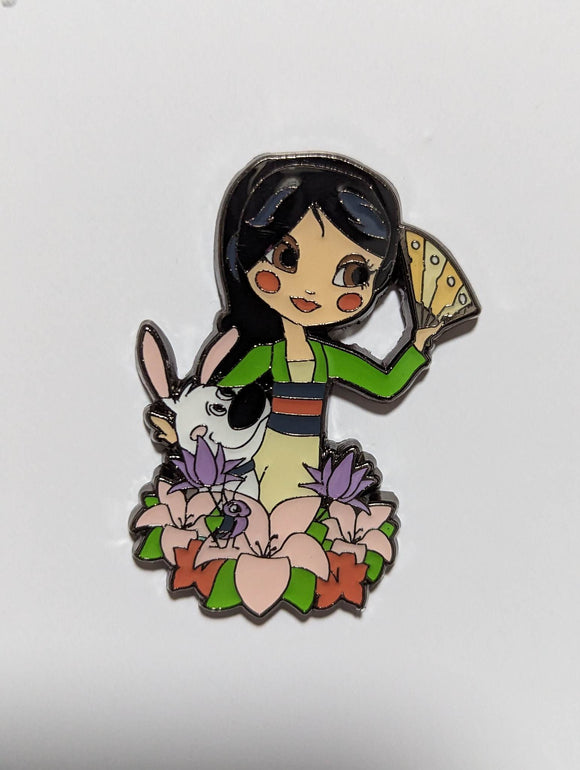 Loungefly - Chibi Princesses - Mulan with Little Brother and Cri-Kee