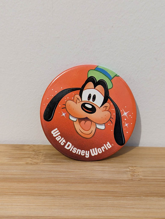 Vintage - Button Goofy Walt Disney World