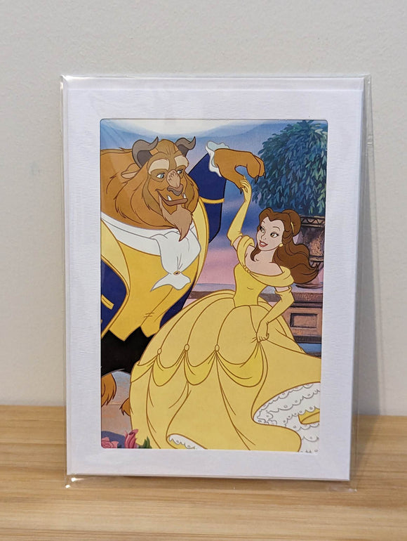 Handmade Disney Greeting Card - Beauty and the Beast
