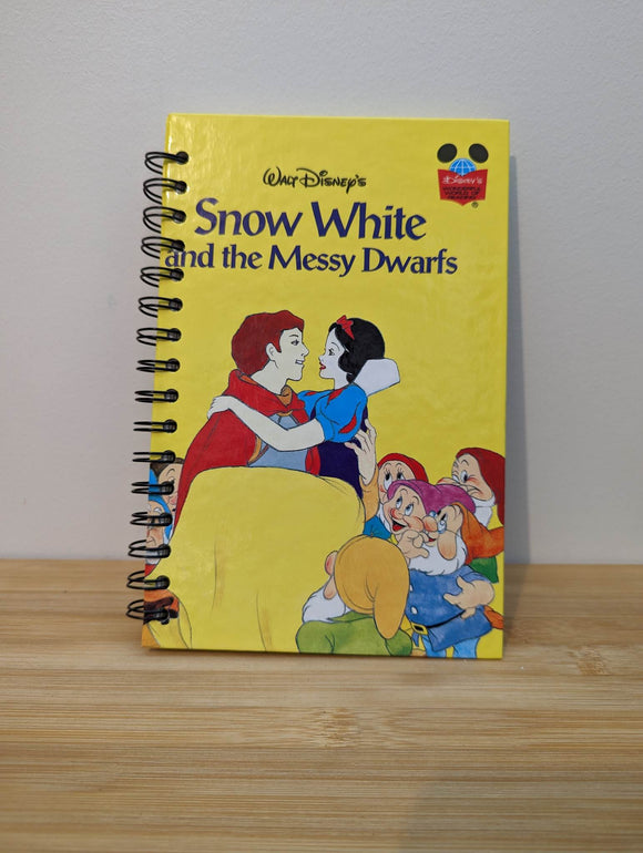 Upcycled Disney Journal  - Snow White and the Messy Dwarfs