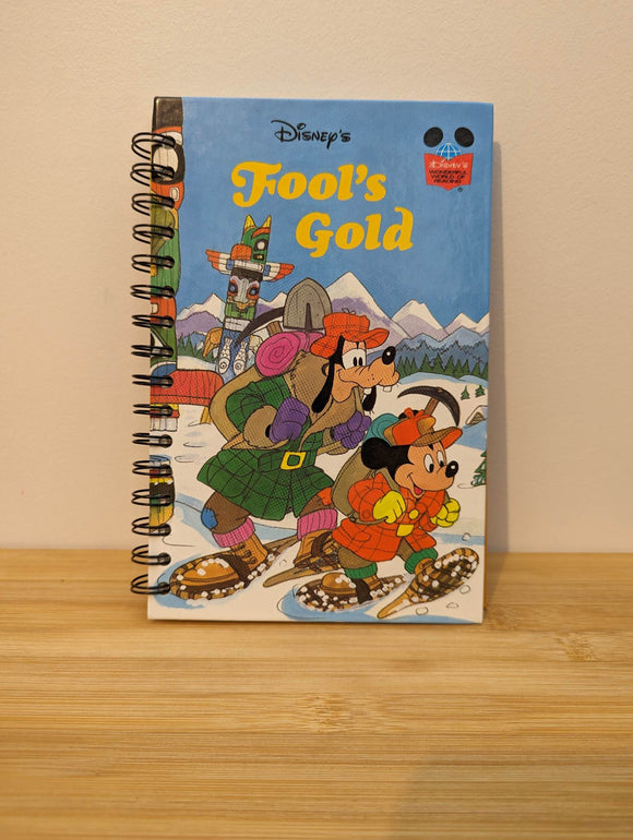 Upcycled Disney Journal  - Fools Gold