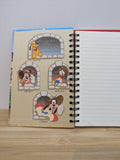 Upcycled Disney Journal  - The Three Musketeers Mickey, Donald, Goofy