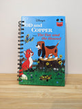 Upcycled Disney Journal  - Tod and Copper From The Fox and the Hound