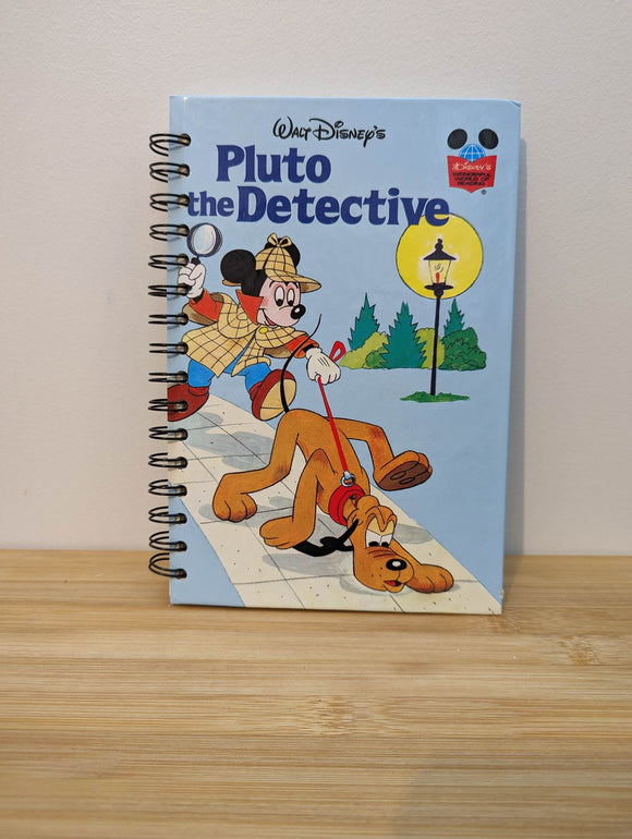 Upcycled Disney Journal  - Pluto the Detective