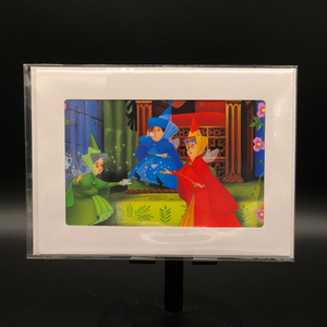 Handmade Disney Greeting Card - Sleeping Beauty - The Good Fairies and Tea Time