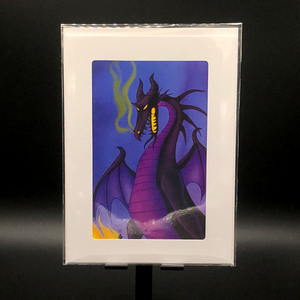 Handmade Disney Greeting Card - Sleeping Beauty - Maleficent as a Dragon