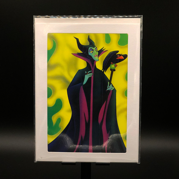 Handmade Disney Greeting Card - Sleeping Beauty - Maleficent and Raven