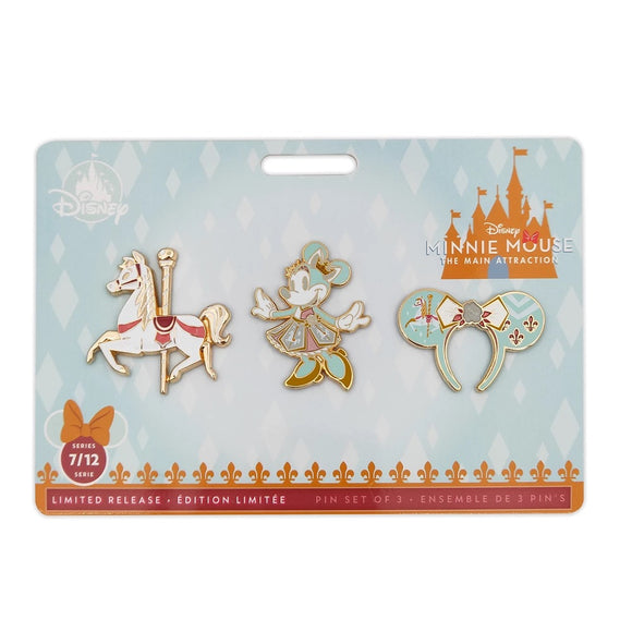 Minnie Mouse: The Main Attraction Pin Set – King Arthur Carousel – Limited Release