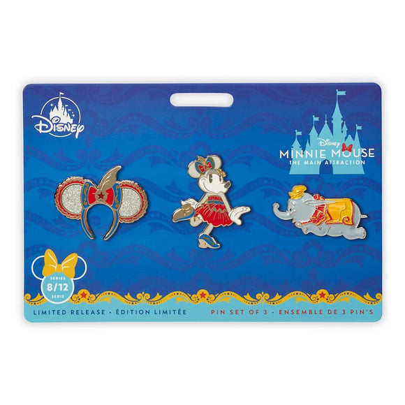 Minnie Mouse: The Main Attraction Pin Set – Dumbo, The Flying Elephant – Limited Release